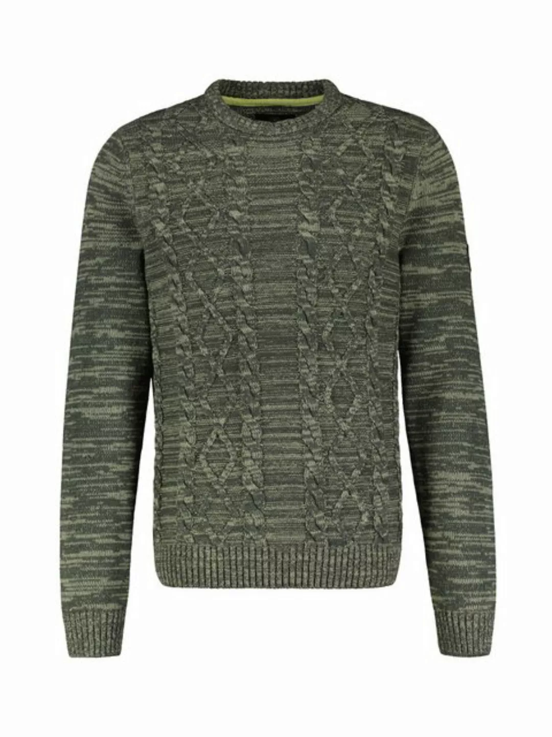 LERROS Strickpullover meliert, mit Zopf-Muster günstig online kaufen