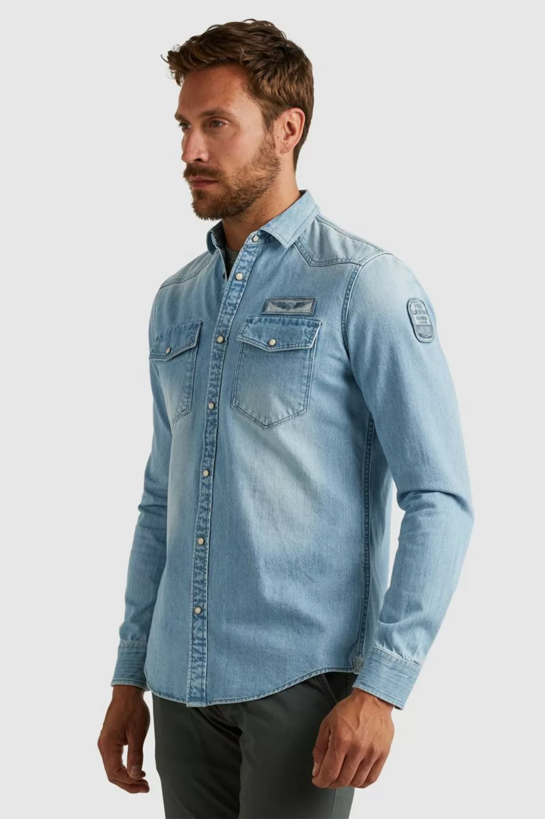 PME Legend Denim Hemd Blau - Größe XXL günstig online kaufen