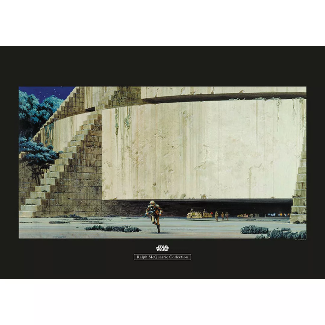 KOMAR Wandbild - Star Wars Classic RMQ Yavin Temple - Größe: 70 x 50 cm meh günstig online kaufen