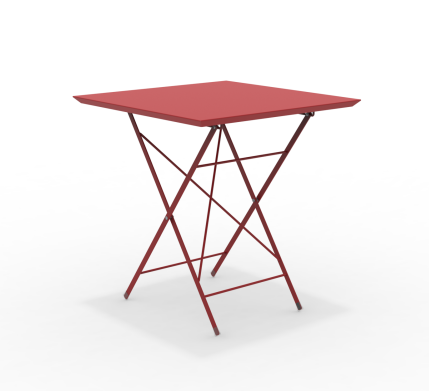 STEP - robuster Outdoortisch klappbar 70x70 cm rot günstig online kaufen