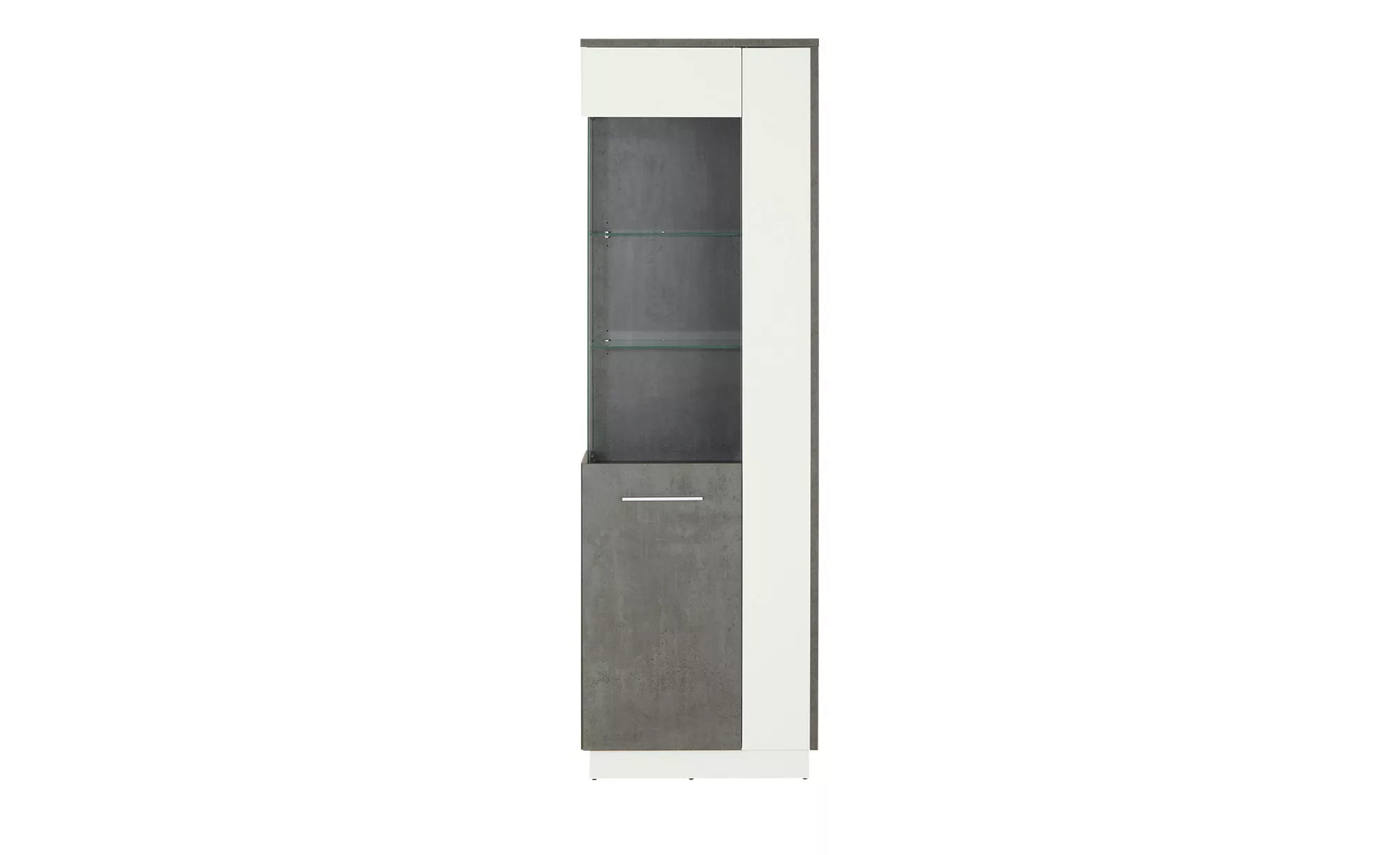 Vitrine  Zenga ¦ grau ¦ Maße (cm): B: 63 H: 198 T: 38 Kommoden & Sideboards günstig online kaufen