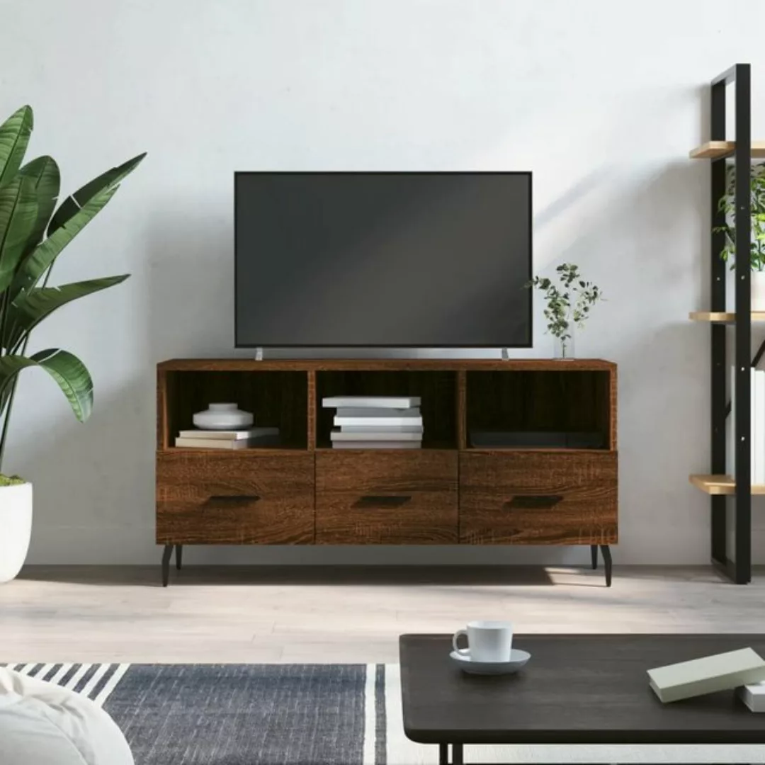 vidaXL TV-Schrank TV-Schrank Braun Eichen-Optik 102x36x50 cm Spanplatte günstig online kaufen