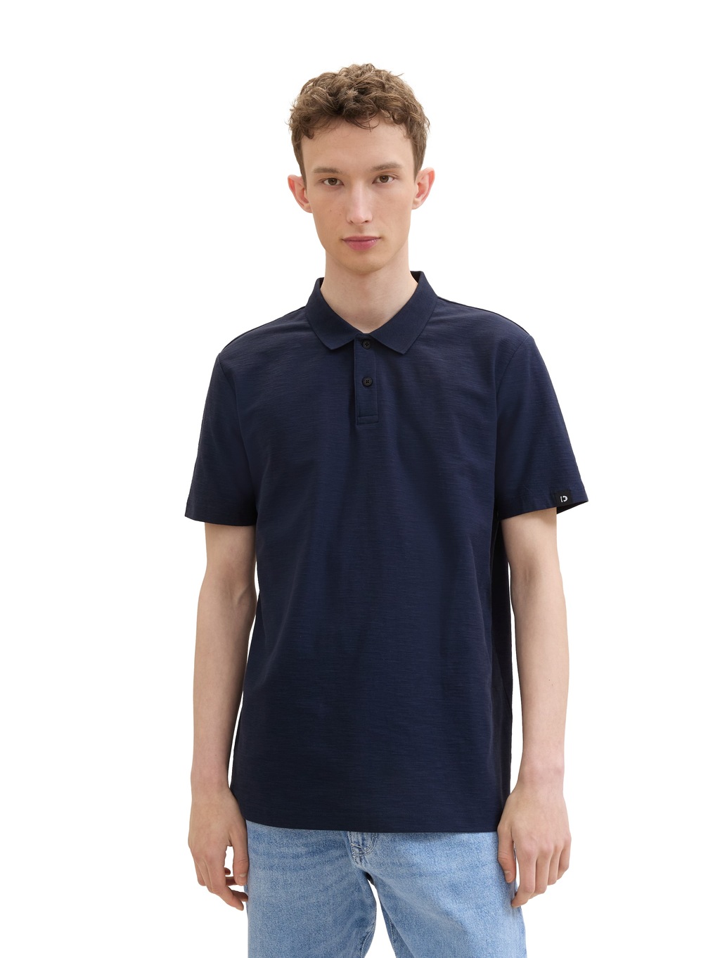 TOM TAILOR Denim Poloshirt, in gerippter Optik günstig online kaufen