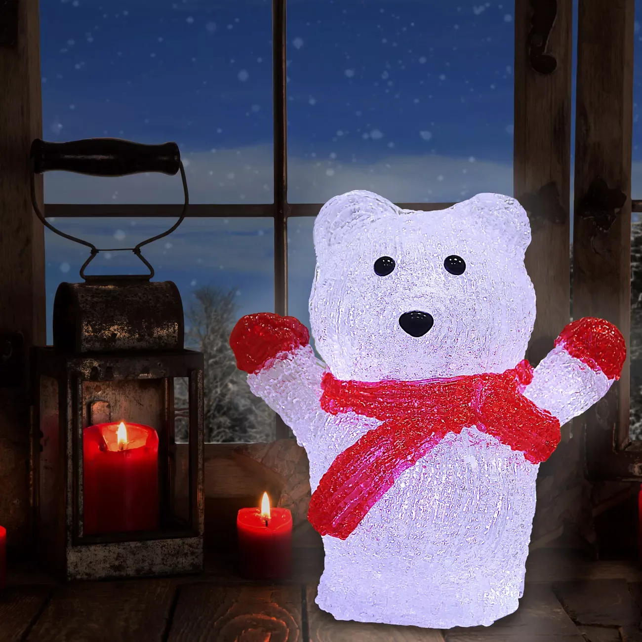 LED Acryl Figur Weihnachten Eisbär günstig online kaufen