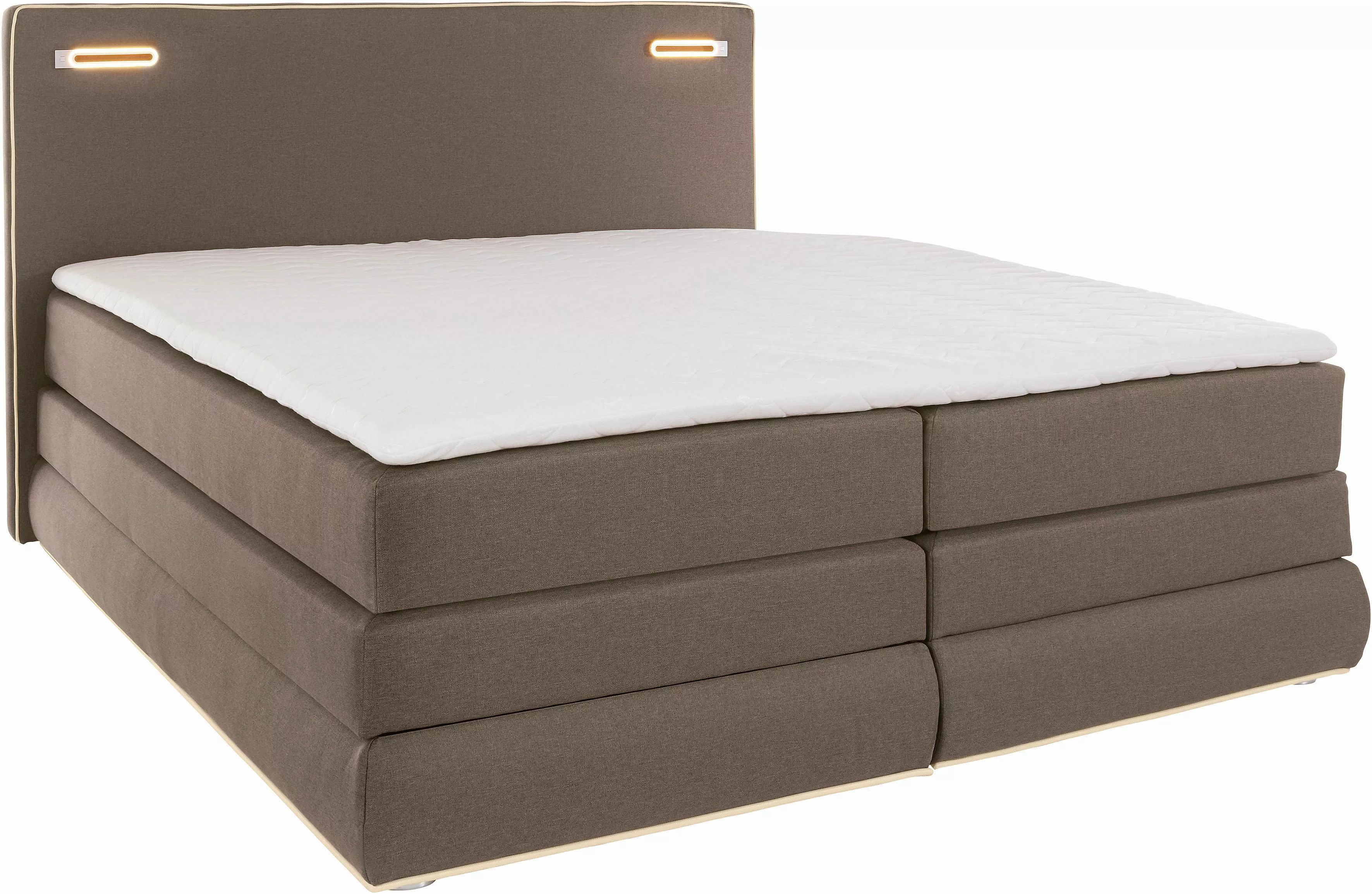 COLLECTION AB Boxspringbett Rubona, inkl. Bettkasten, LED-Beleuchtung und T günstig online kaufen