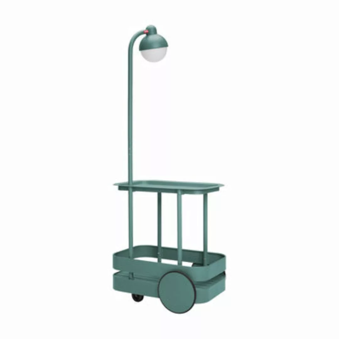 Ablage Jolly Trolley metall grün Metall grün / Schnurloslampe Ladefunktion günstig online kaufen