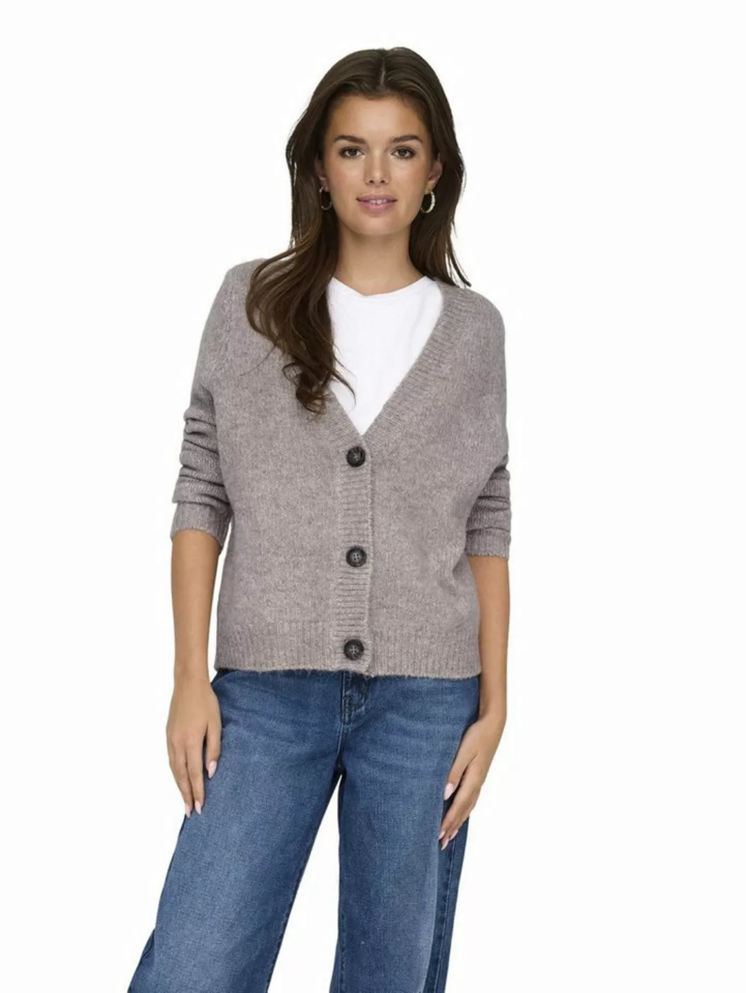 ONLY Strickjacke ONLZOEY mit V-Ausschnitt günstig online kaufen