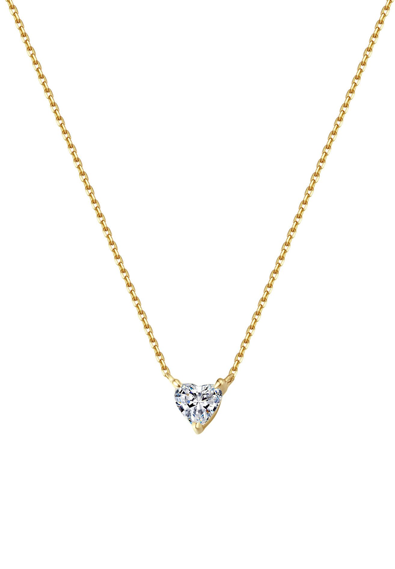 Dear Me Goldkette mit Herz Diamant günstig online kaufen