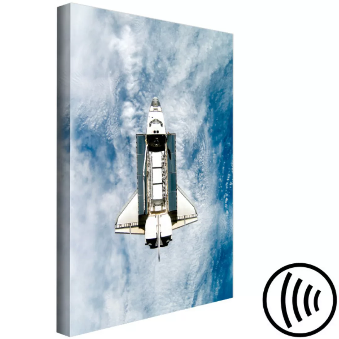 Wandbild Shuttle-Flug über dem Meer - Foto eines Kosmos mit Blick auf die E günstig online kaufen