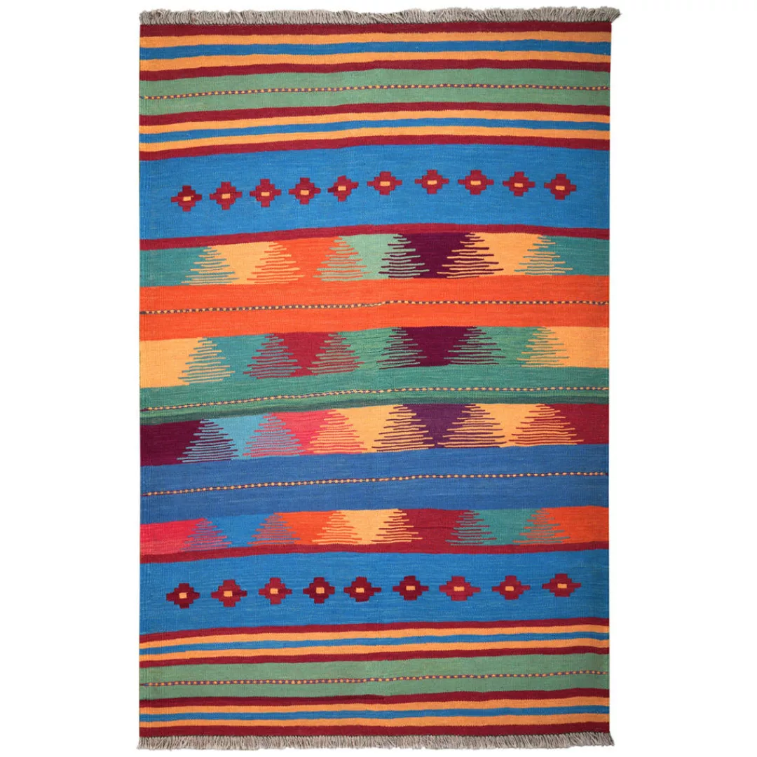 PersaTepp Teppich Kelim Gashgai multicolor B/L: ca. 127x190 cm günstig online kaufen