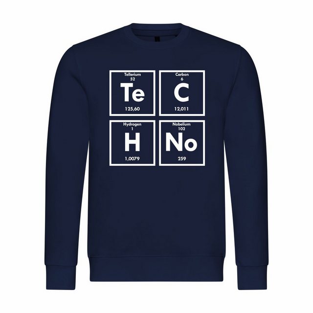 deinshirt Rundhalspullover Herren Sweatshirt Techno Mit Print Motiv, Grafik günstig online kaufen