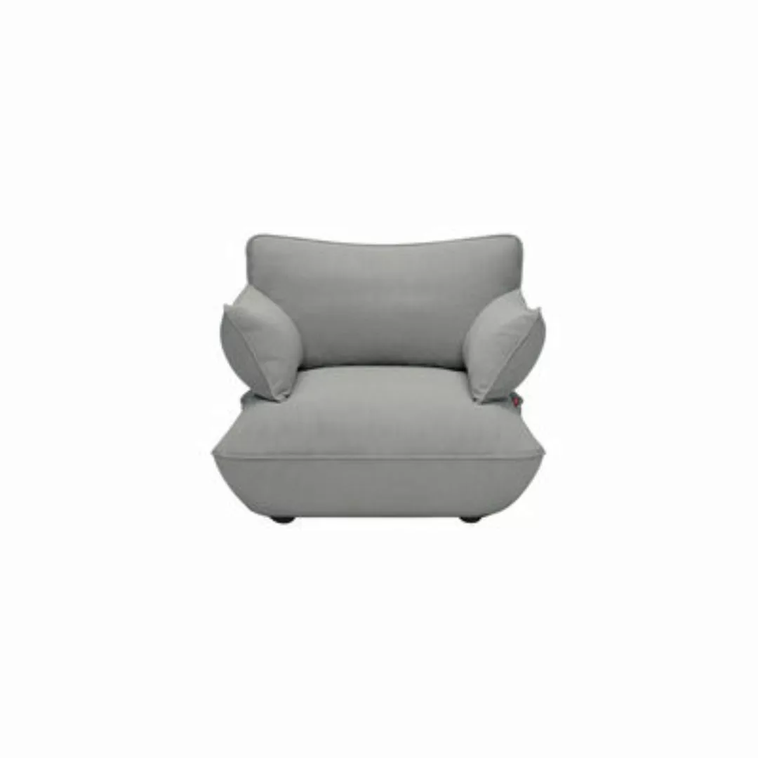 Gepolsterter Sessel Sumo Loveseat textil grau - Fatboy - Grau günstig online kaufen