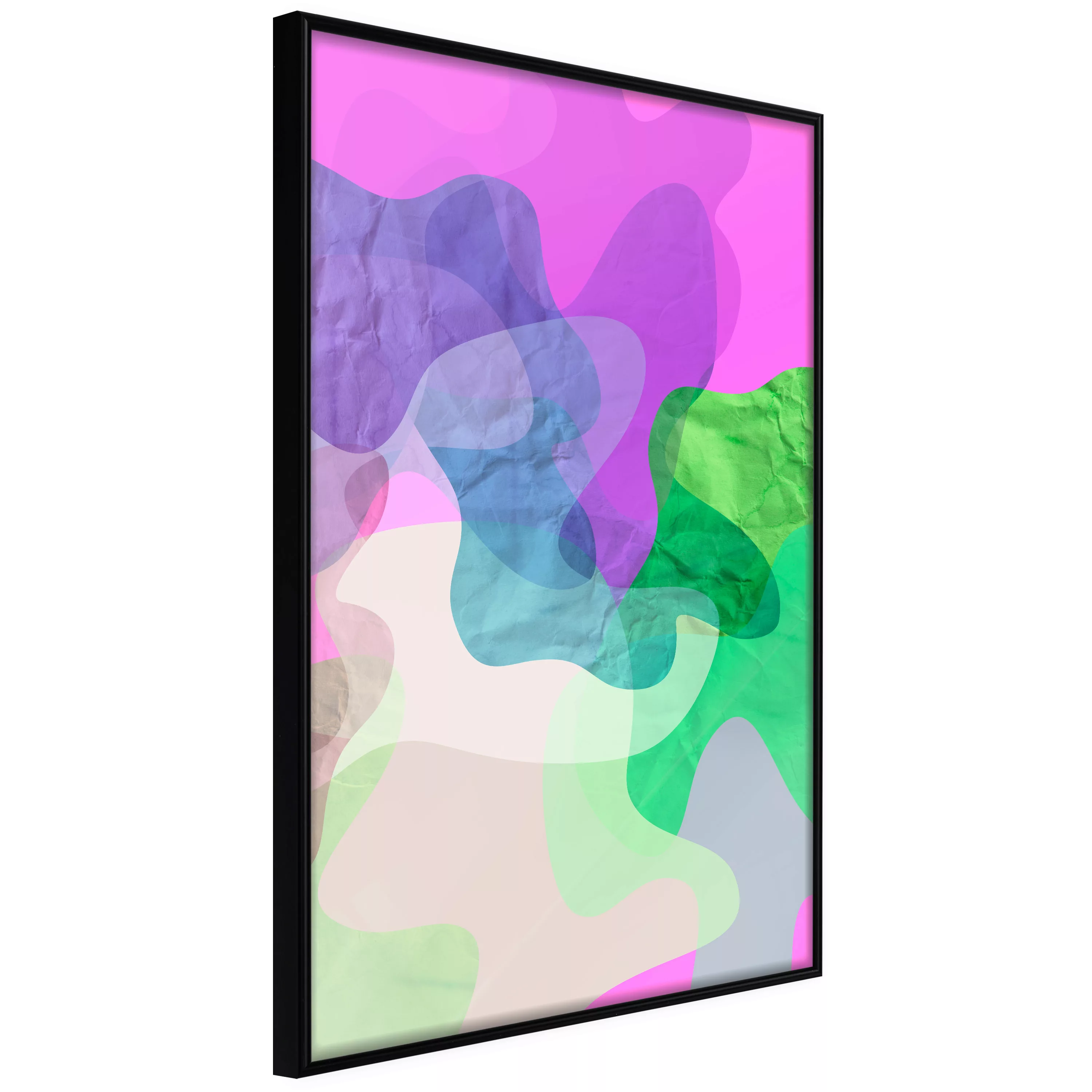 Poster - Colourful Camouflage (pink) günstig online kaufen