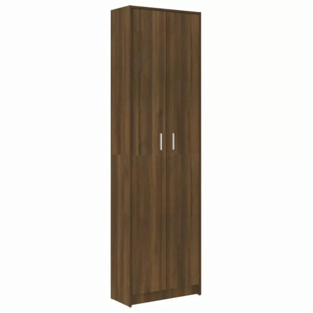 Vidaxl Garderobenschrank Braun Eiche-optik 55x25x189 Cm Holzwerkstoff günstig online kaufen