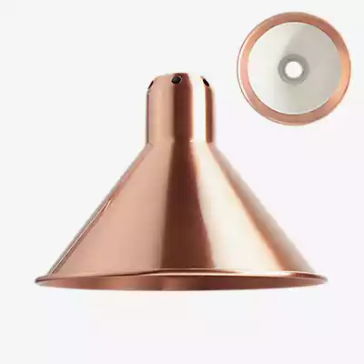 DCW Lampe Gras Lampenschirm L konisch, Kupfer/weiß , Lagerverkauf, Neuware günstig online kaufen