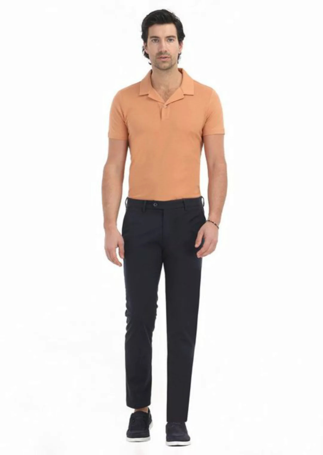 RAMSEY Chinohose Gewebte Slim-Fit-Freizeithose günstig online kaufen