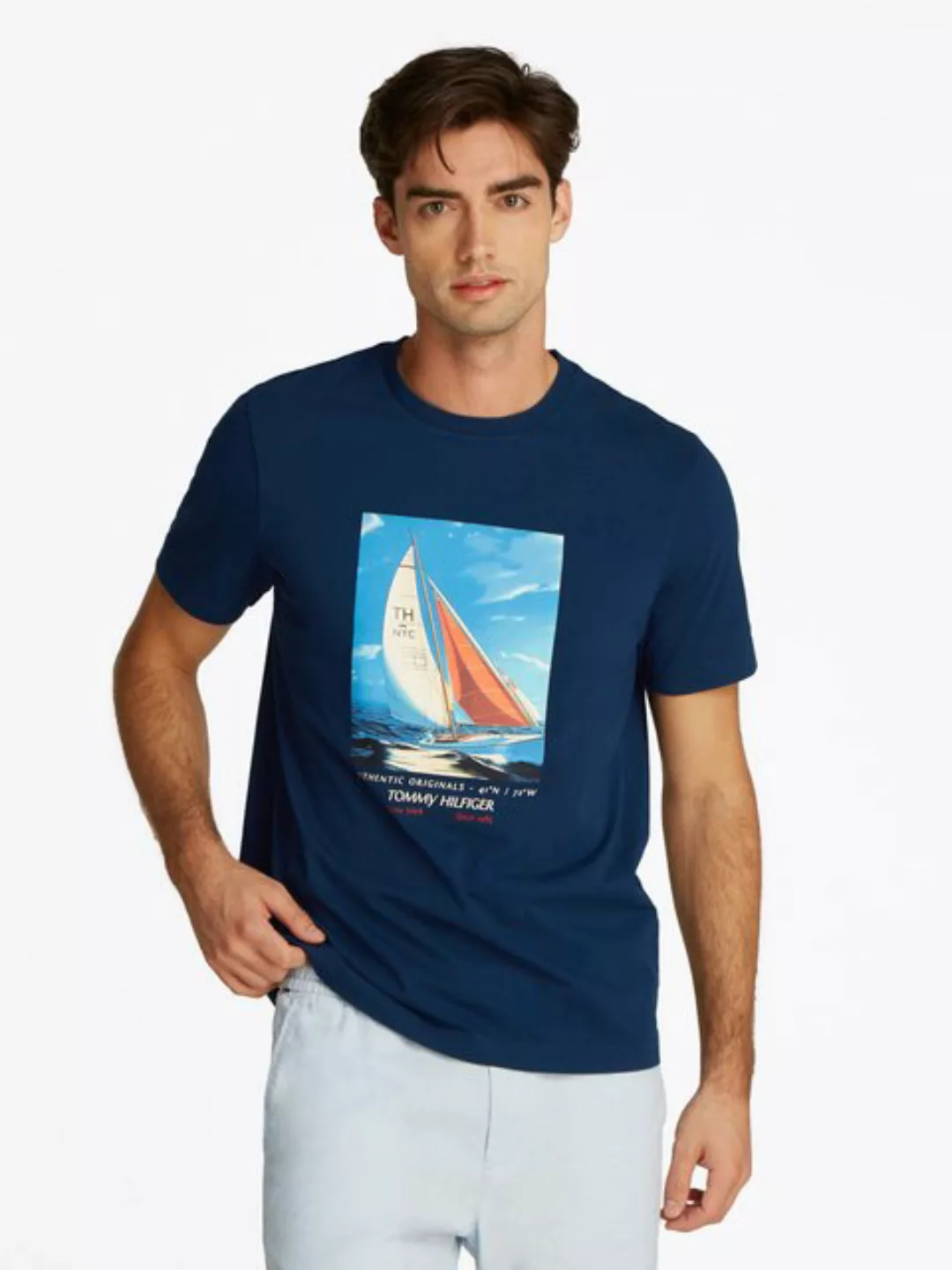 Tommy Hilfiger T-Shirt "HILFIGER COLOR PHOTO PRINT TEE", mit modischem Prin günstig online kaufen