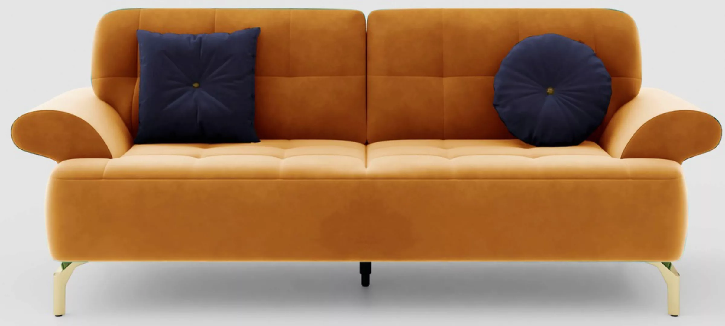 sit&more 2,5-Sitzer "Orient 1", inkl. 2 Zierkissen mit Strass-Stein, goldfa günstig online kaufen
