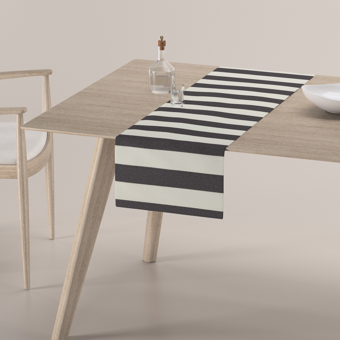 Tischläufer, anthrazit-weiß, 40 x 130 cm, Quadro (143-92) günstig online kaufen