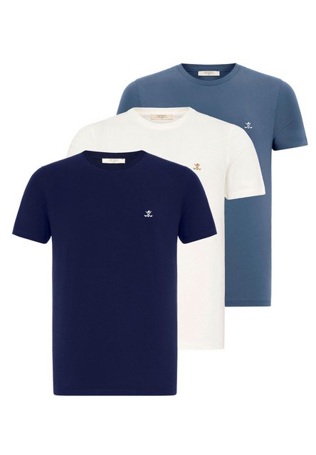 Antioch Poloshirt Patrice - Crewneck - 3 Pack - Short Sleeve - Regular Fit günstig online kaufen