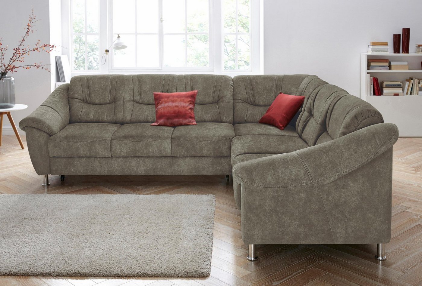 sit&more Ecksofa "Salsa L-Form", mit Federkern, wahlweise mit Bettfunktion günstig online kaufen