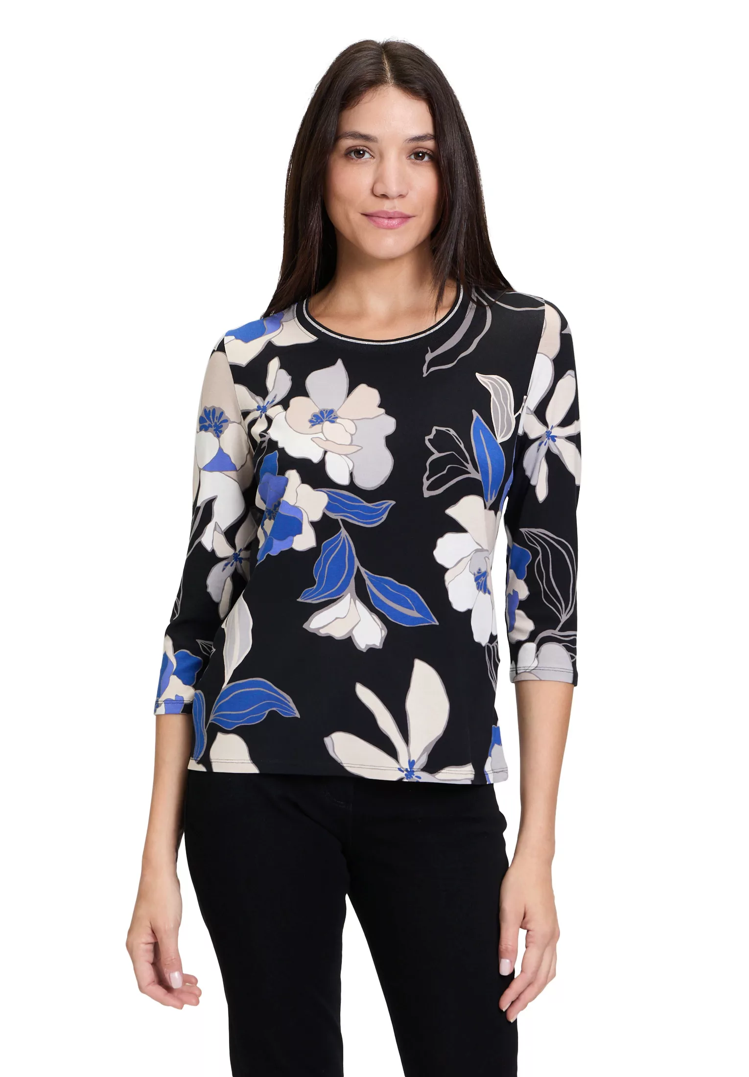 Betty Barclay 3/4-Arm-Shirt Betty Barclay Basic Shirt mit Print (1-tlg) Rip günstig online kaufen