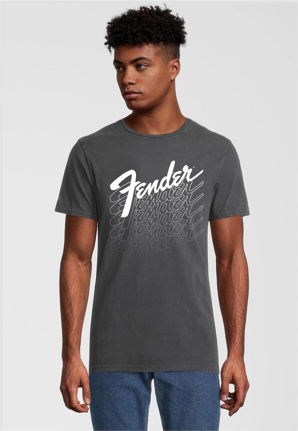 Recovered T-Shirt "Fender Logo Repeat Fade", (1 tlg.), mit angesagtem Logop günstig online kaufen