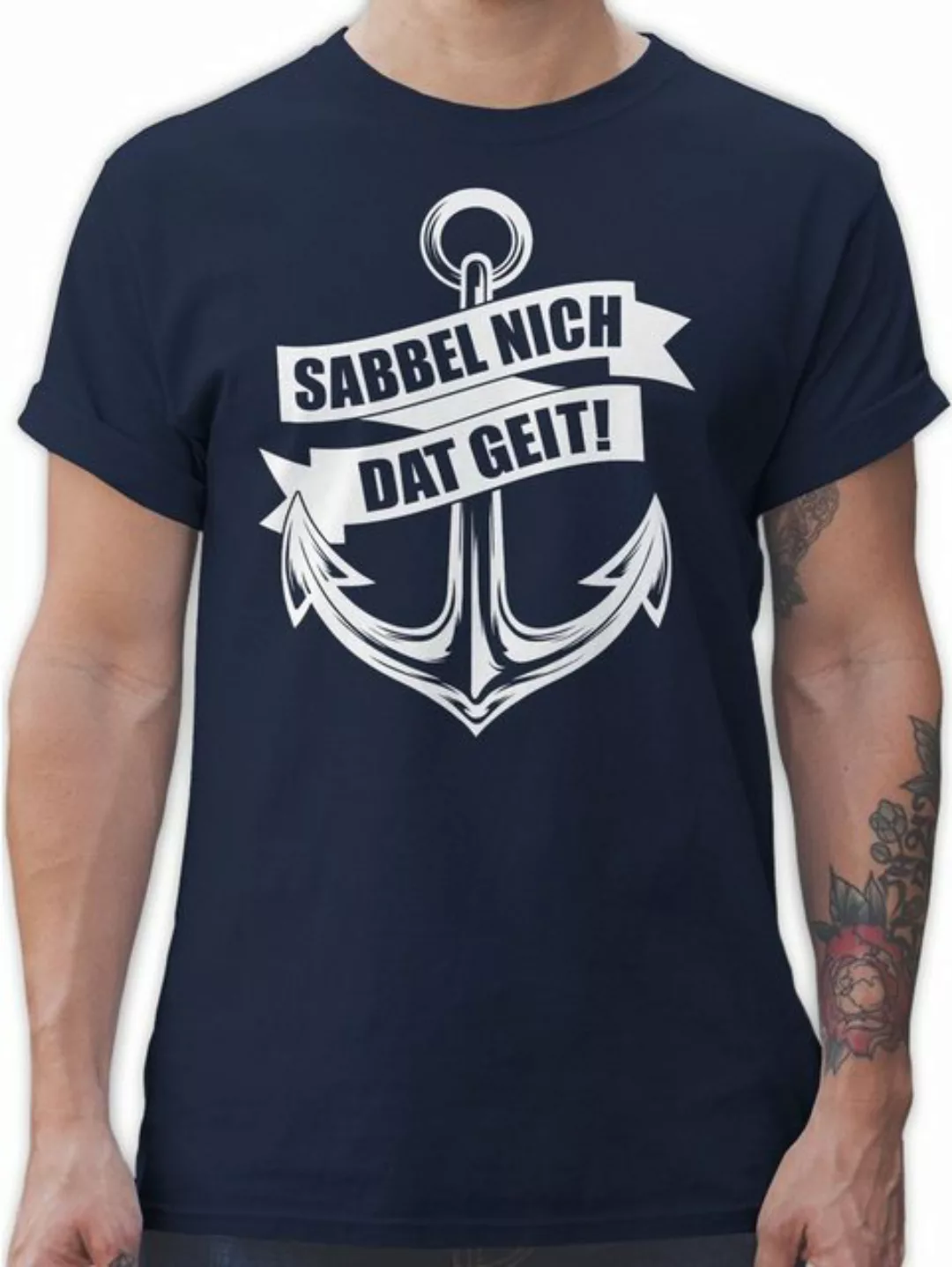 Shirtracer T-Shirt Sabbel nich dat geit! - weiß Sprüche Statement günstig online kaufen