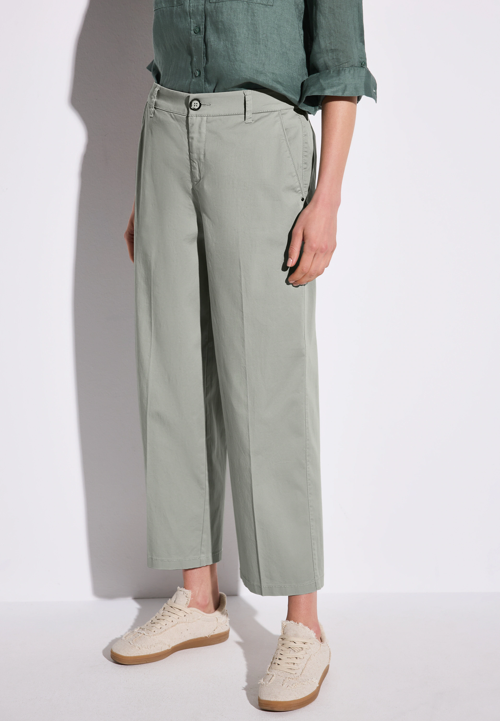 STREET ONE Chinohose, aus Baumwolle mit Stretchanteil günstig online kaufen