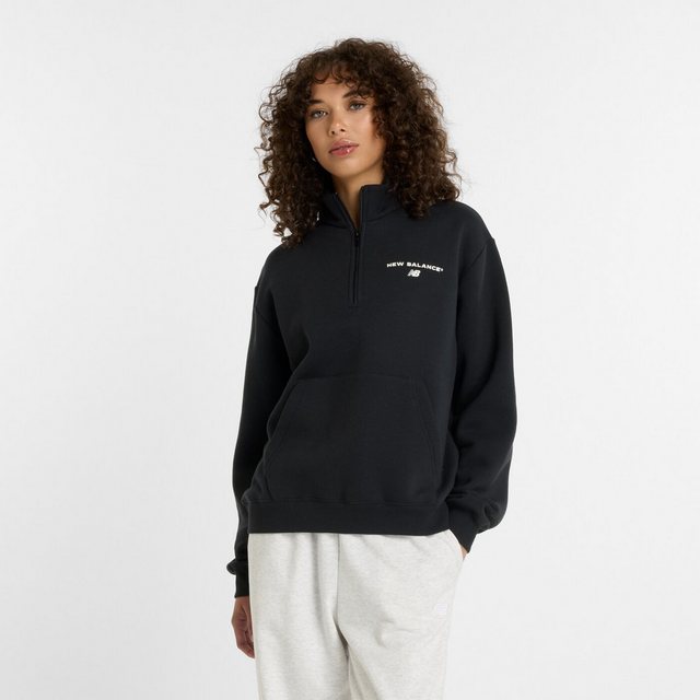 New Balance Kurzarmshirt Reimagined Fleece Half Zip BK günstig online kaufen