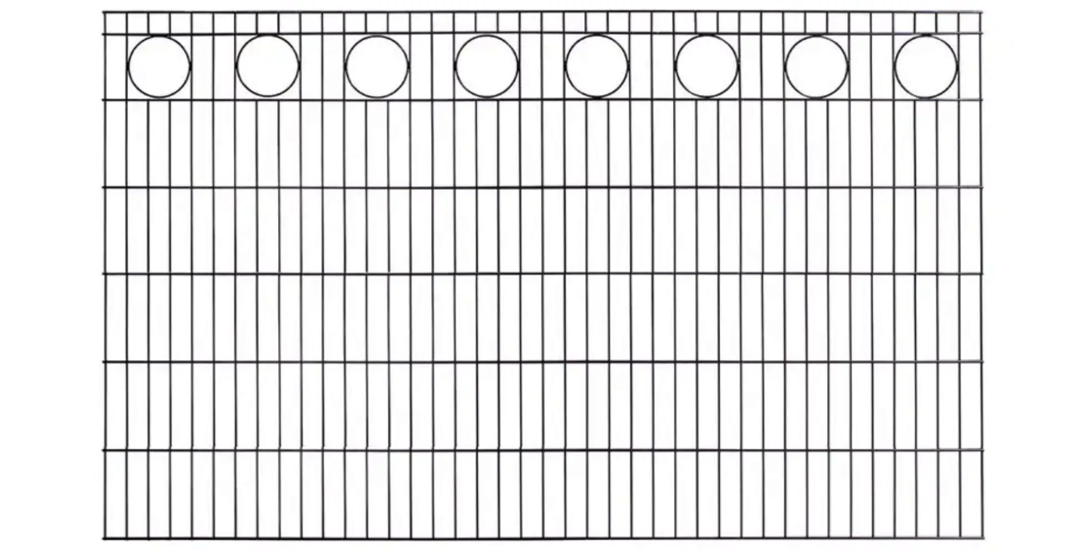 KRAUS Doppelstabmattenzaun "Schmuckmatte-60x40", anthrazit, 120 cm hoch, 5 günstig online kaufen