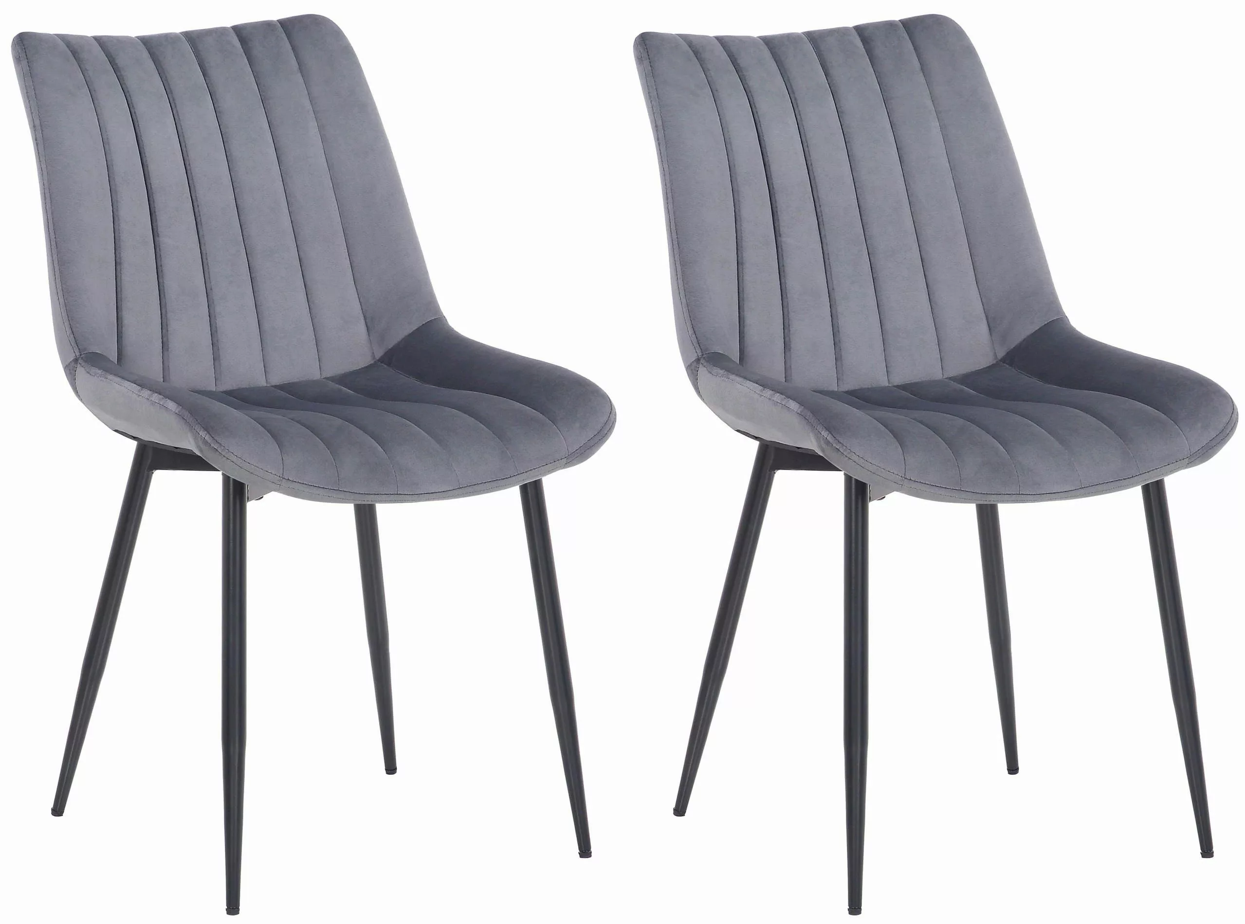 CLP Esszimmerstuhl Rahden Samt (2er Set), günstig online kaufen