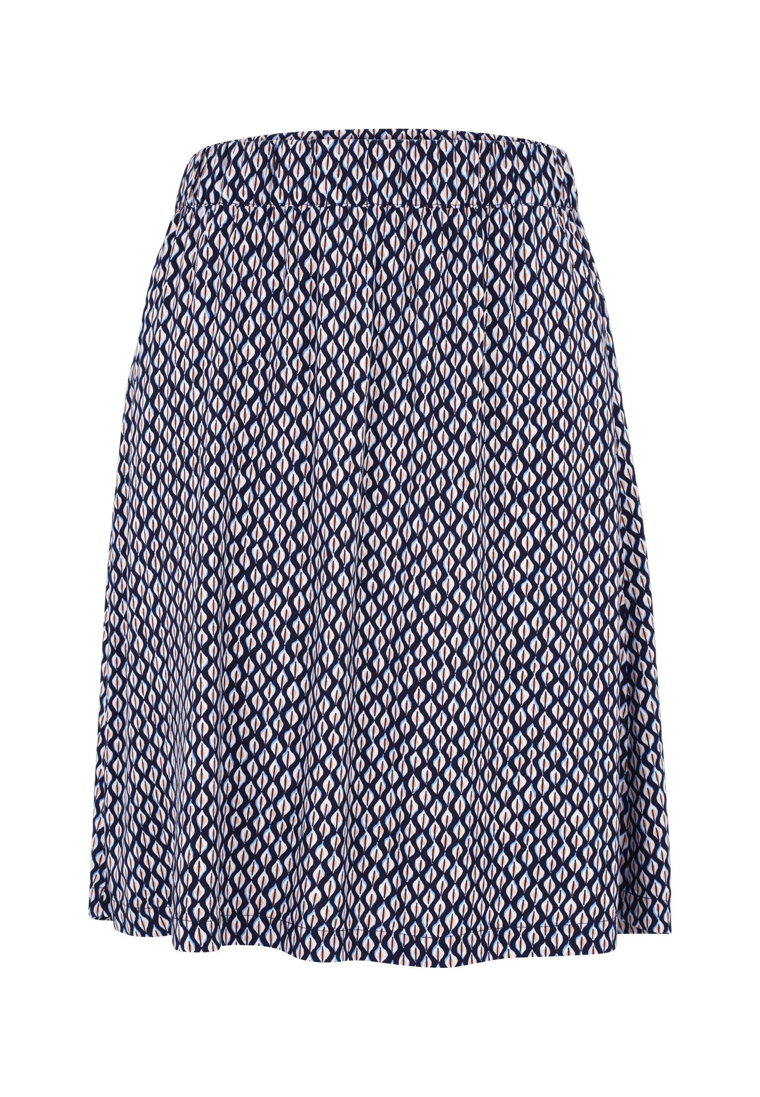 Zero Minirock "zero Damen Rock mit Gummibund gemustert", Plain/ohne Details günstig online kaufen