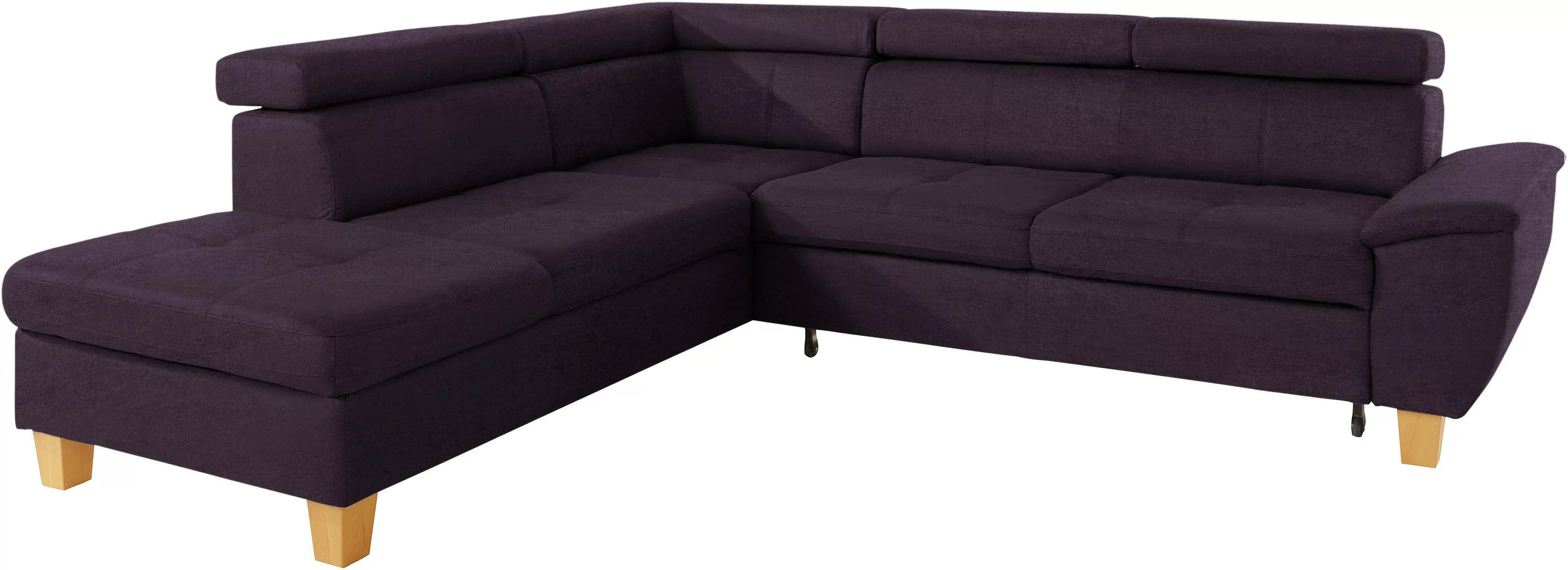 exxpo - sofa fashion Ecksofa "Enya, L-Form", Kopfteilverstellung, wahlweise günstig online kaufen