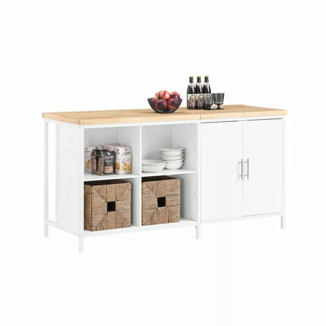 SoBuy Küchenbuffet KNL09 Kücheninsel Küchenschrank Kommode Schrank Sideboar günstig online kaufen