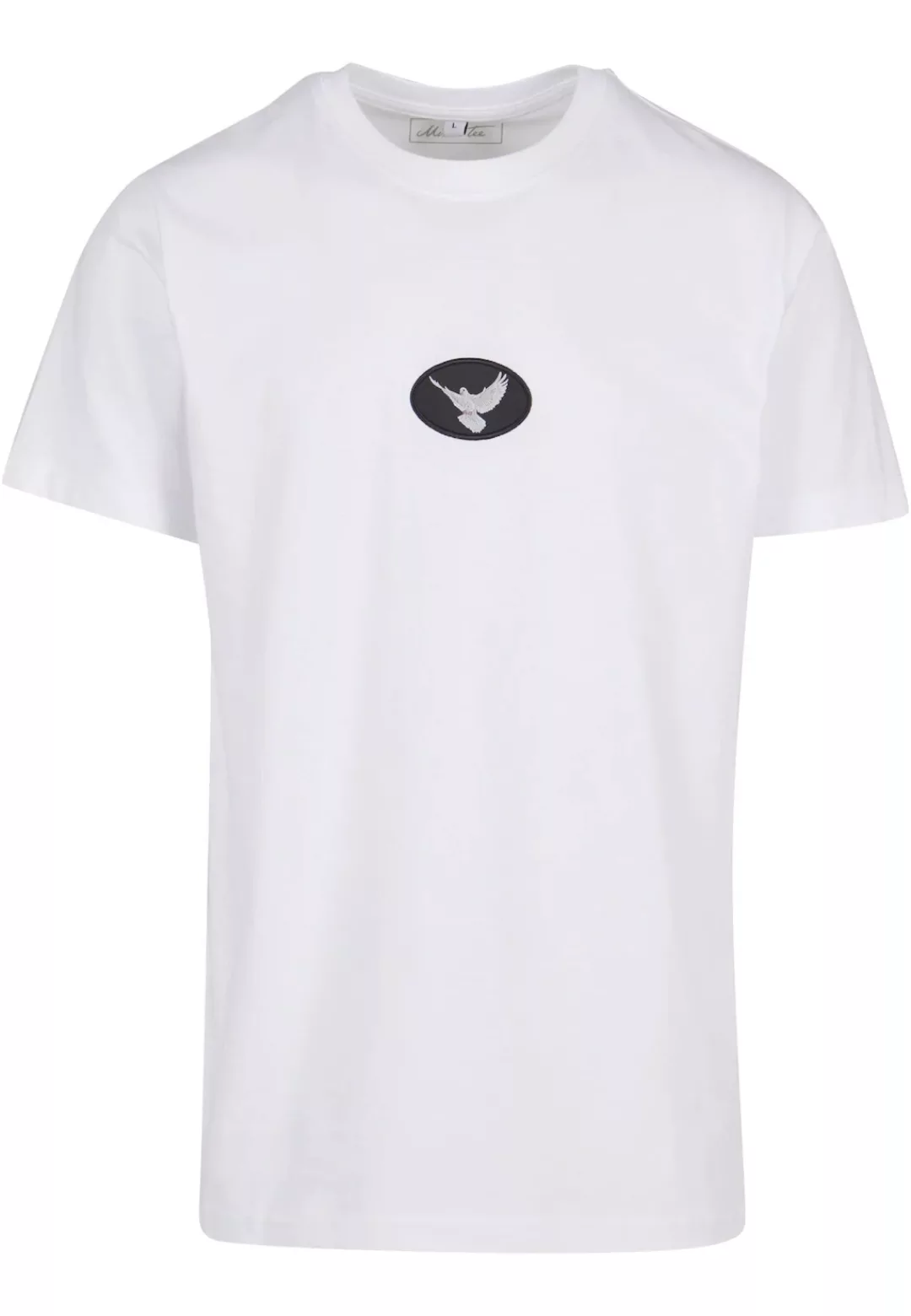 MisterTee Kurzarmshirt "MisterTee Herren Dove Patch Tee" günstig online kaufen