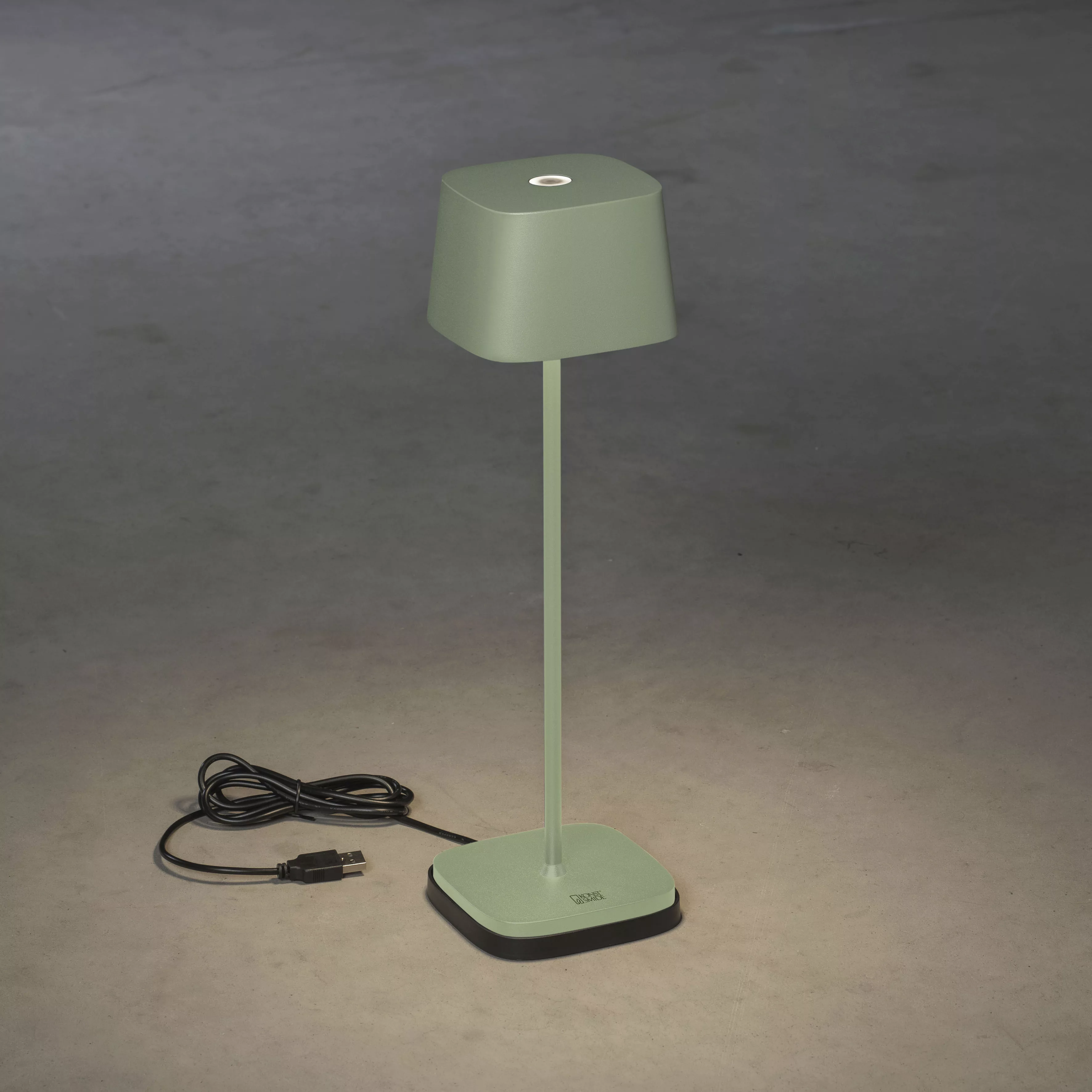 KONSTSMIDE LED Tischleuchte »Capri«, Capri USB-Tischl. Grün/grau, 2700/3000 günstig online kaufen