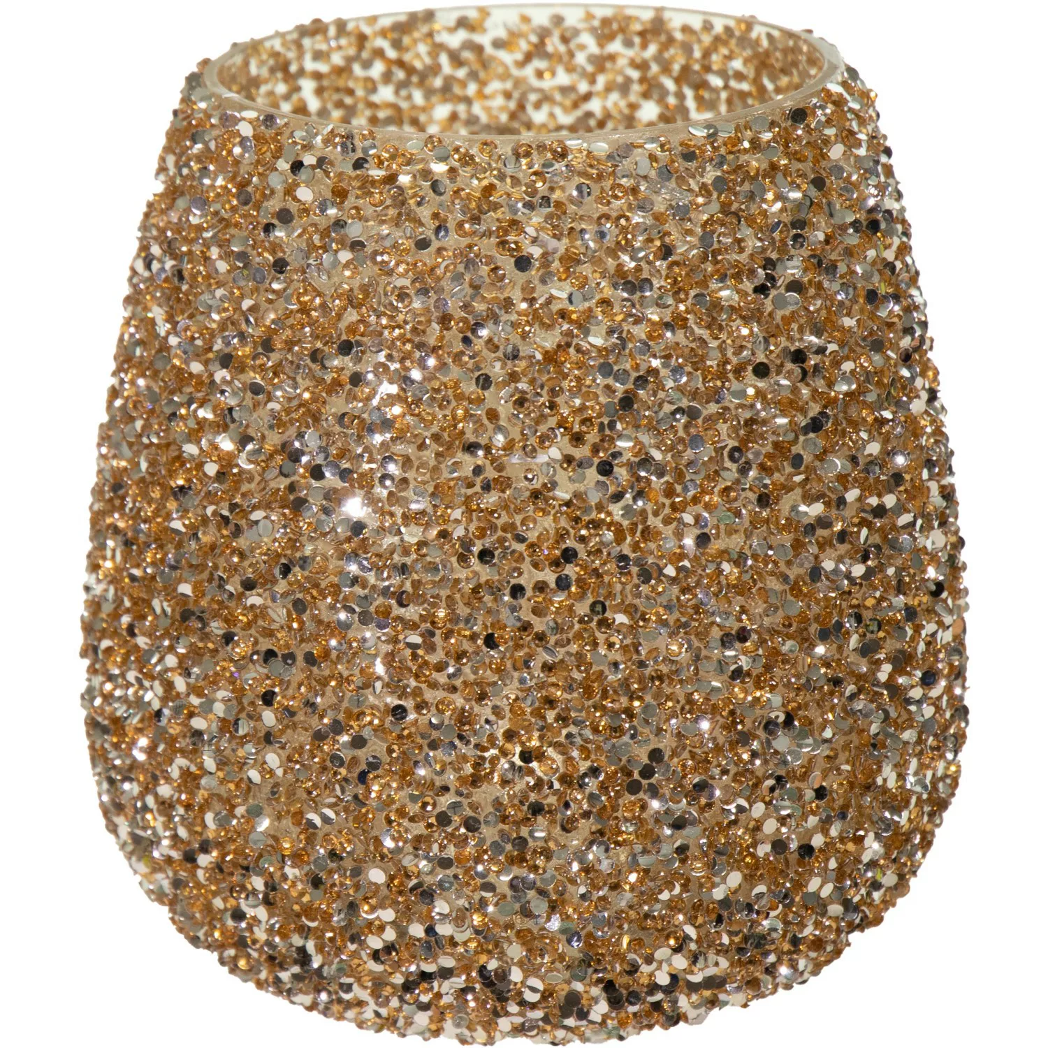 Mega Collections Pflanzgefäß Strass Ø 12 cm x 12,5 cm Gold günstig online kaufen