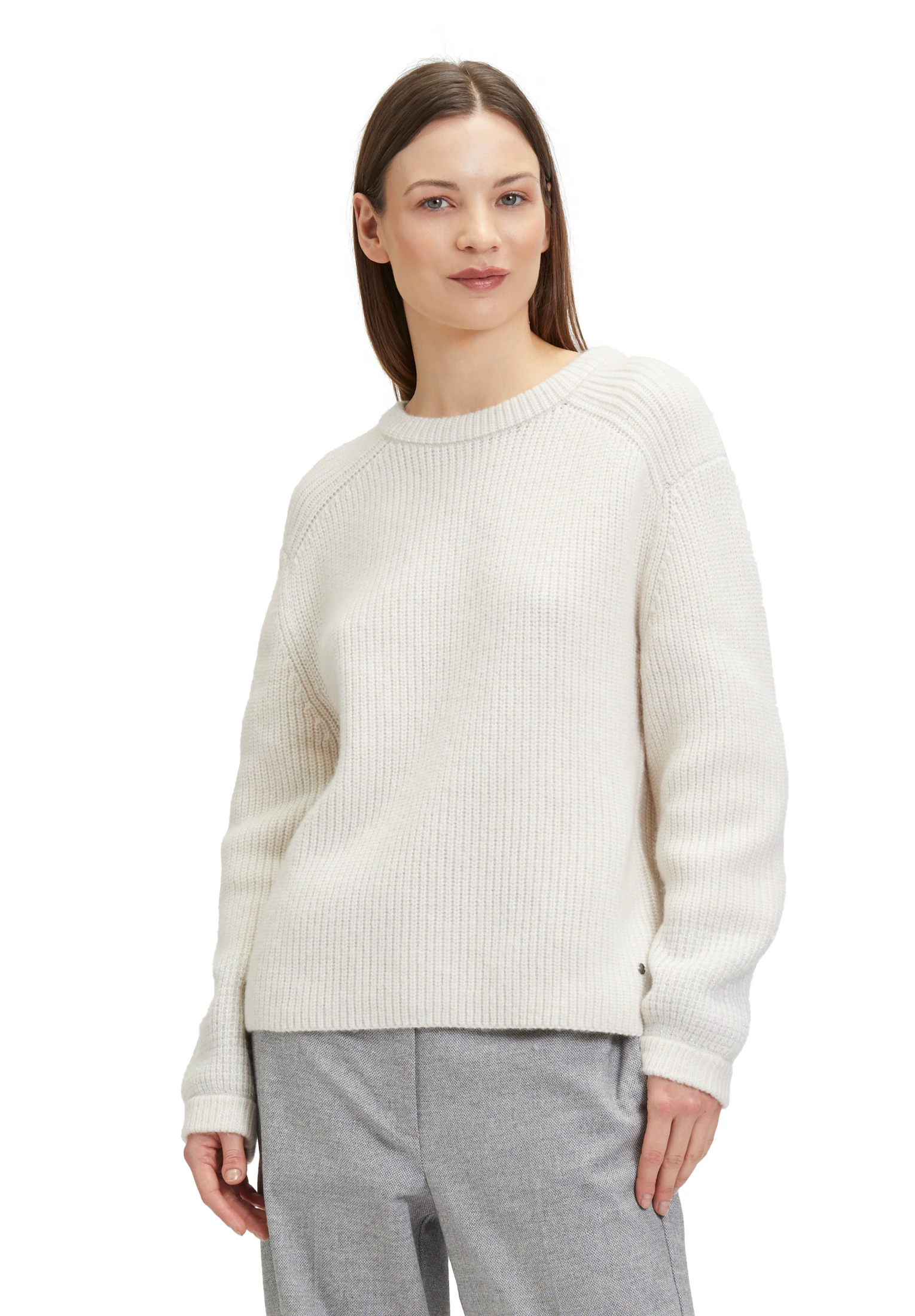 Betty&Co Strickpullover "Betty & Co Strickpullover mit Schmuckkanten", Stru günstig online kaufen