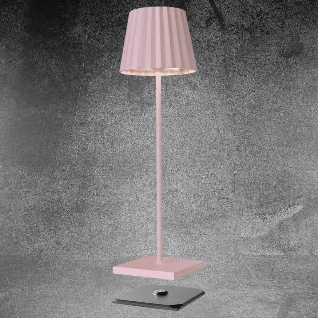 LED Akku Tischleuchte Troll 2.0 in Pink 2x 1,2W 230lm IP54 günstig online kaufen