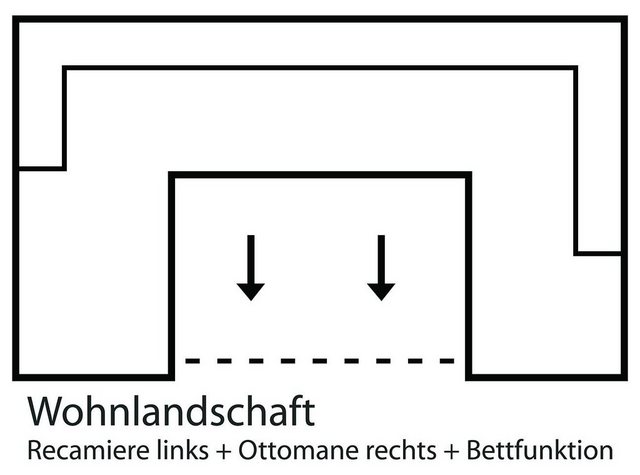 Mr. Couch Wohnlandschaft "Tobi U-Form", wahlweise mit Kaltschaum (140kg Bel günstig online kaufen