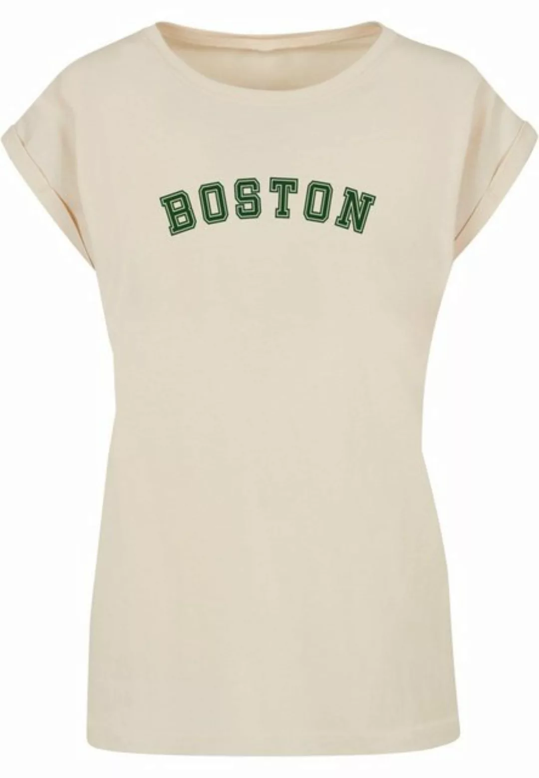 Merchcode T-Shirt Merchcode Damen Ladies Boston Extended Shoulder Tee (1-tl günstig online kaufen