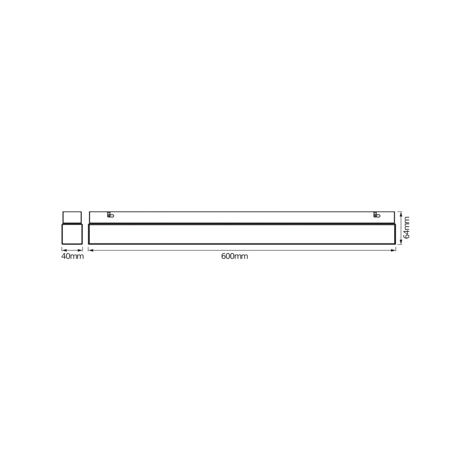 OSRAM LED-Wandleuchte SQUARE, weiß, Länge 60 cm, CCT, IP44 günstig online kaufen