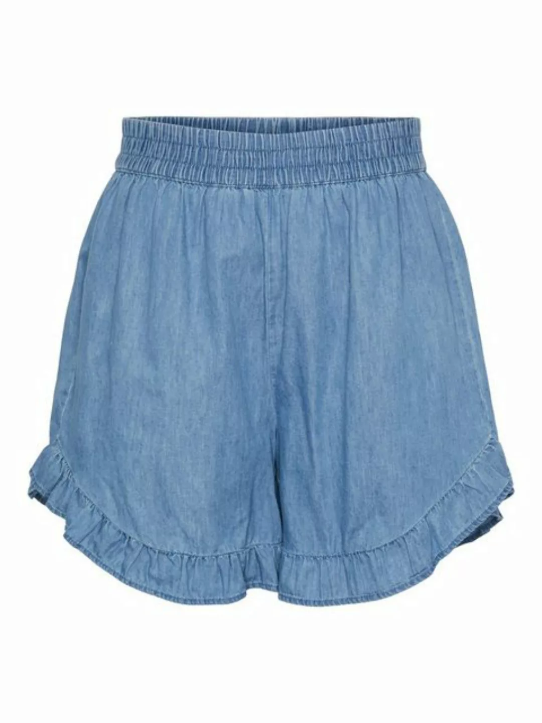 pieces Jeansshorts Kada (1-tlg) Drapiert/gerafft günstig online kaufen