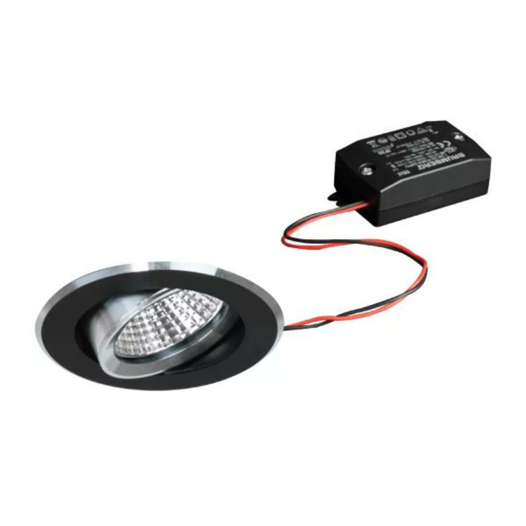Brumberg LED-Einbaustrahlerset, schaltbar, schw/alu matt - 38187253 günstig online kaufen