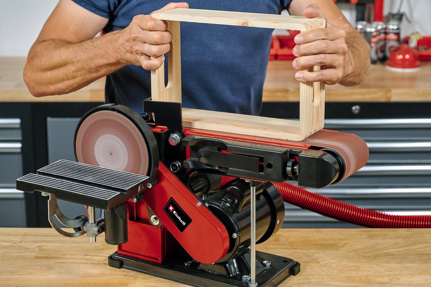 Einhell Stand-Bandschleifer Einhelll TC-US 380 Stand-Band-Tellerschleifer günstig online kaufen