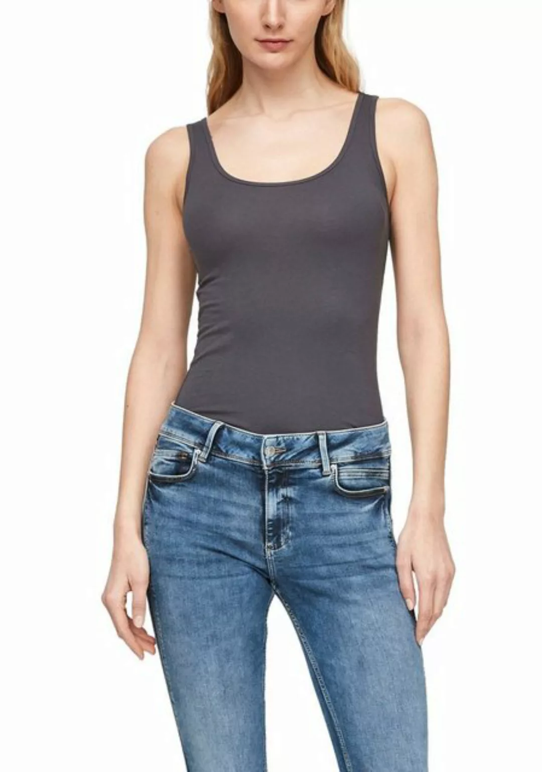 QS Tanktop im Basic-Stil günstig online kaufen