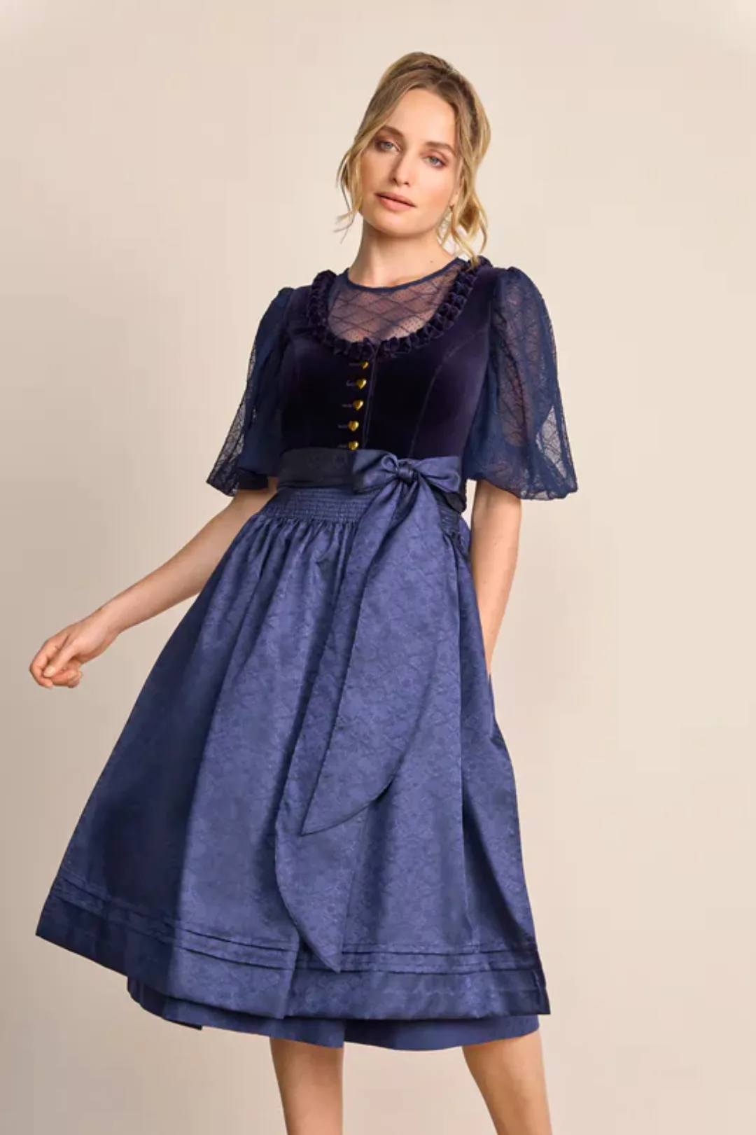 KRÜGER COLLECTION Dirndl Samt-Dirndl günstig online kaufen