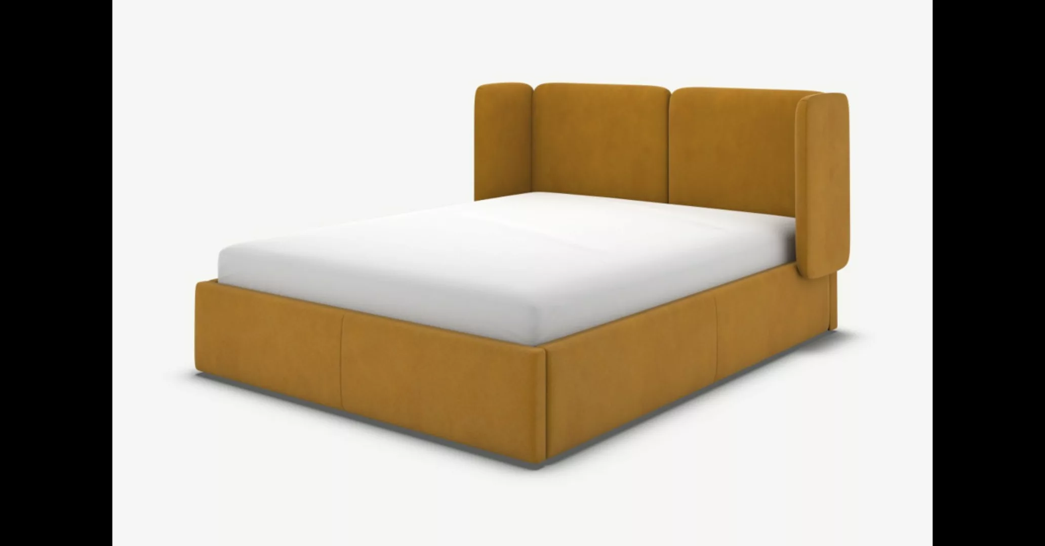 Custom MADE Ricola Polsterbett mit Bettkasten (180 x 200 cm), Baumwollsamt günstig online kaufen
