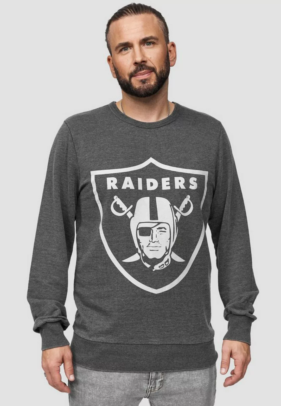 Recovered Sweatshirt Raiders Classic Vintage GOTS zertifizierte Bio-Baumwol günstig online kaufen